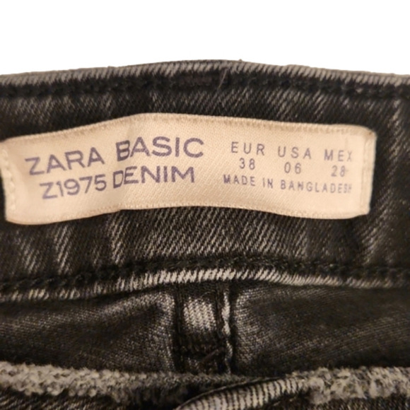 WOMENS Zara faded black distressed skinny jean size 6. - Picture 4 of 14